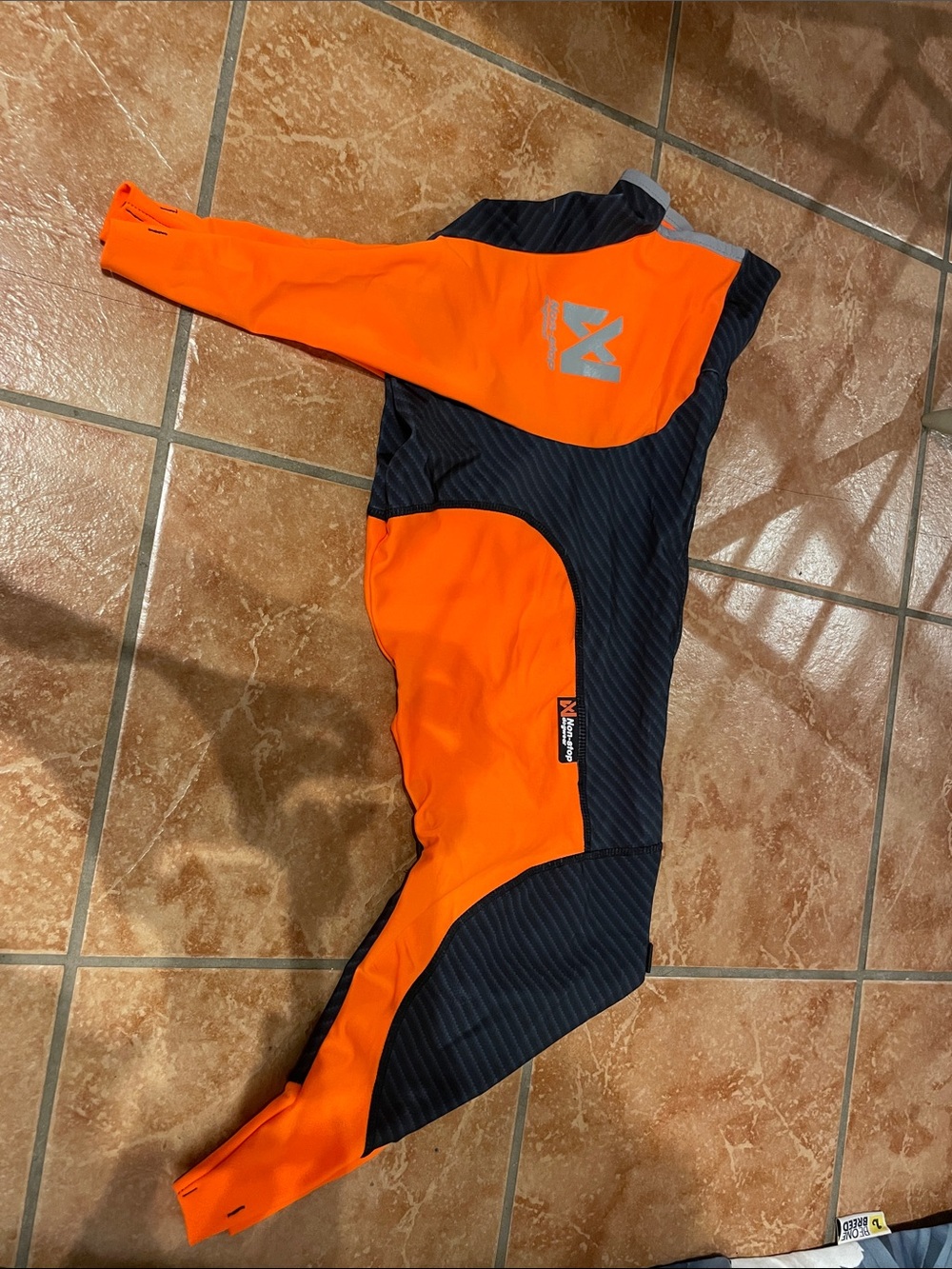 High-Visibility Orange & Black Dog Protective Jacket by Non-Branded